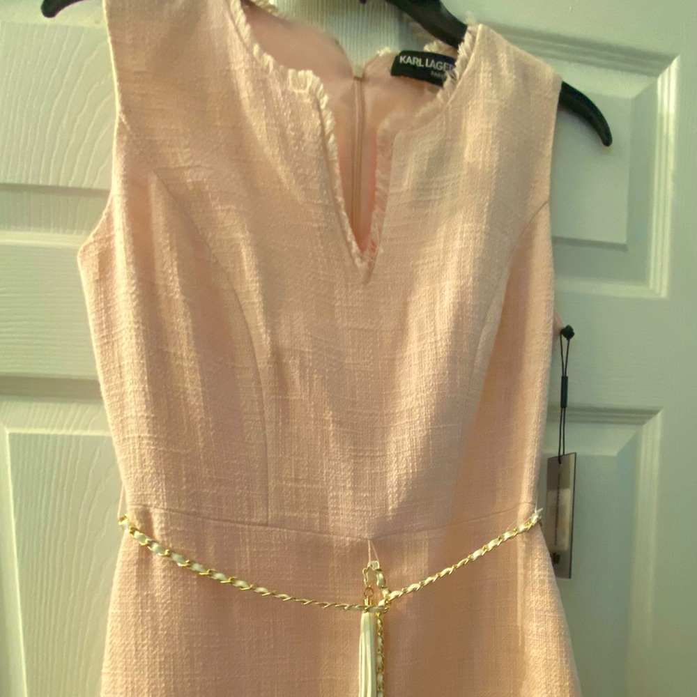 NWT Size 2 Never worn soft pink dress by Karl Lagerfield